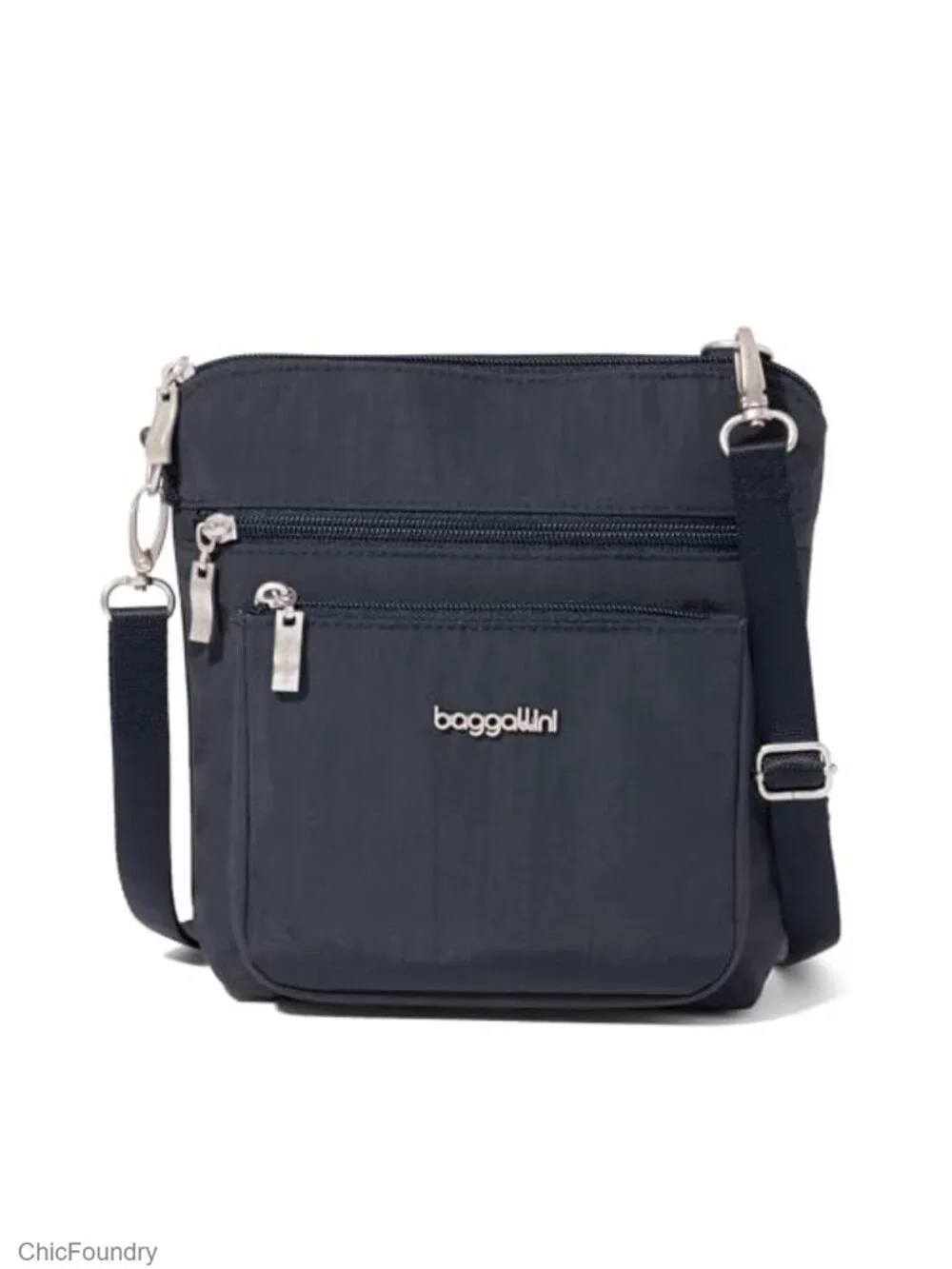 Baggallini Modern Pocket Crossbody Bag RFID Blocking Lightweight Nylon Purse